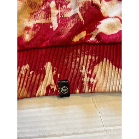 Avenue George V Paris men’s Red bleach art Leopard Hooded Sweatshirt S hoodie - Picture 7 of 16